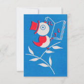 Singvogel Dankeskarte (Vorderseite)