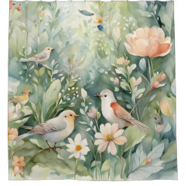 Singvögel Duschvorhang