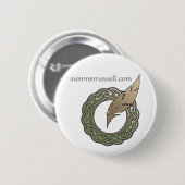 Singvogel-Feder-Button - Offsetentwurf Button (Vorne & Hinten)