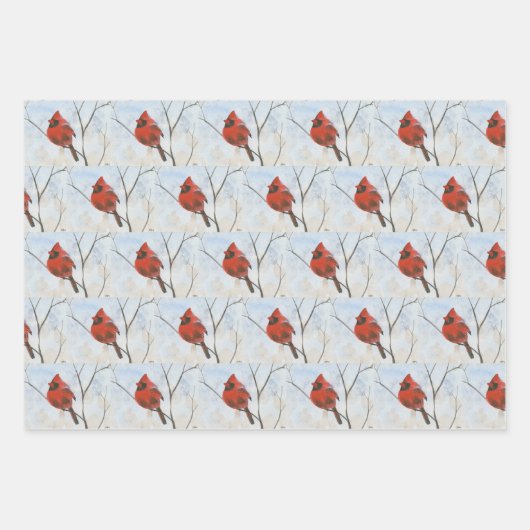 Singvögel Geschenkpapier Set (Vorderseite)