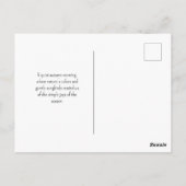 Singvögel Herbstleaare Postkarte (Rückseite)