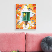 Singvögel im Herbst Leinwanddruck (Insitu (Wohnzimmer))