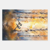 Singvögel in der Waldlandschaft Kunst Geschenkpapier Set (Vorderseite)