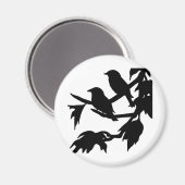 Singvögel Magnet (Vorderseite/Rückseite)