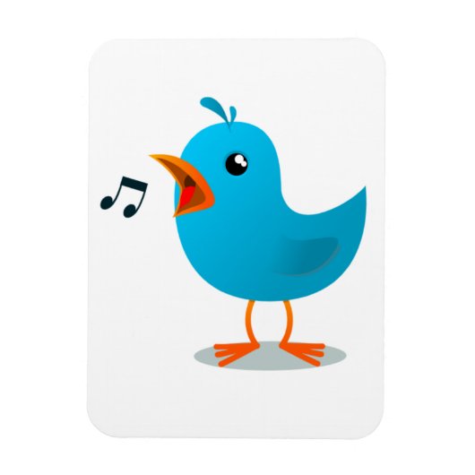 Singvogel Magnet (Vertikal)