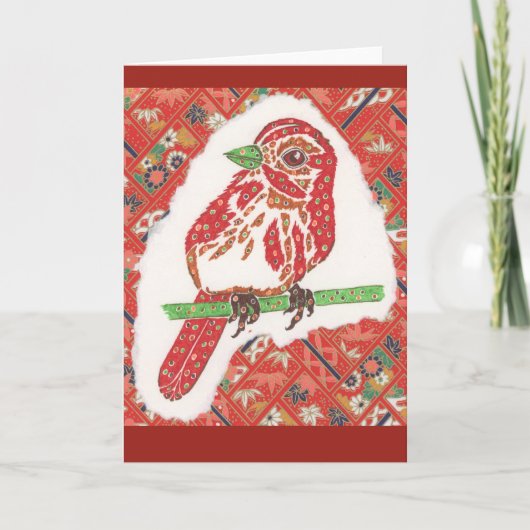 Singvogel notecard karte (Vorderseite)