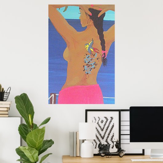 Singvogel Poster (Heimbüro)