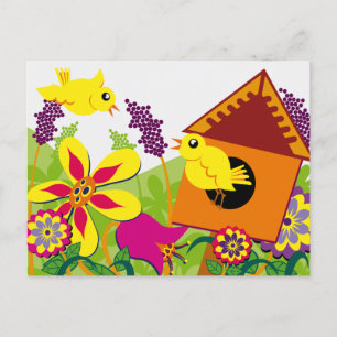 Singvögel Postkarte