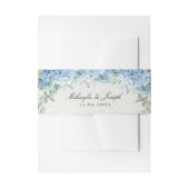 SINI Blue Hydrangea Einladung Bly Band (Vorderseite Beispiel)