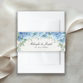 SINI Blue Hydrangea Einladung Bly Band