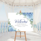 SINI Blue Hydrangea Willkommenspopster Poster