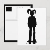 Sini-Bunny-Oster Postkarte (Vorne/Hinten)