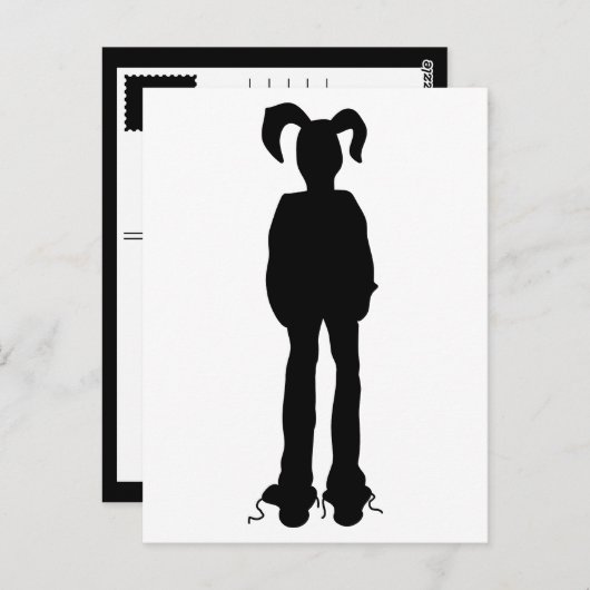 Sini-Bunny-Oster Postkarte (Vorne/Hinten)