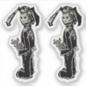 sinibunny aufkleber (Vorderseite)