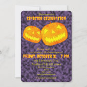 Sinister Celebration Halloween-Party Einladung (Vorderseite)
