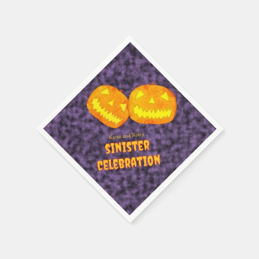 Sinister Celebration Halloween Serviette (Ecke)