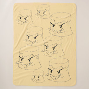 Sinister Flan Sherpa Blanket Sherpadecke