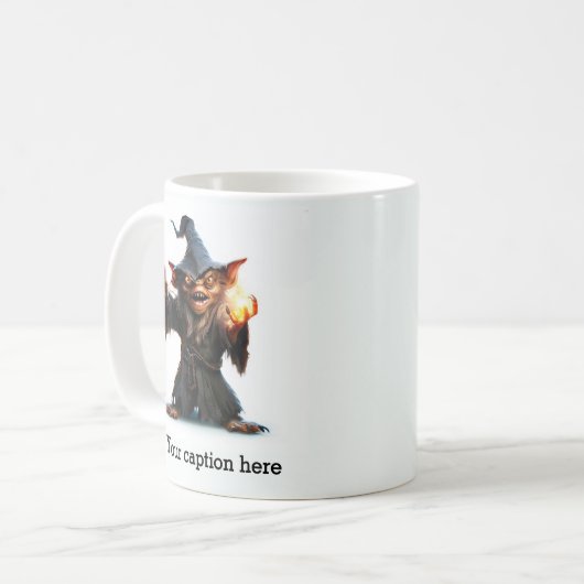 Sinister Goblin Wizard Summoner Kaffeetasse (Vorderseite Links)