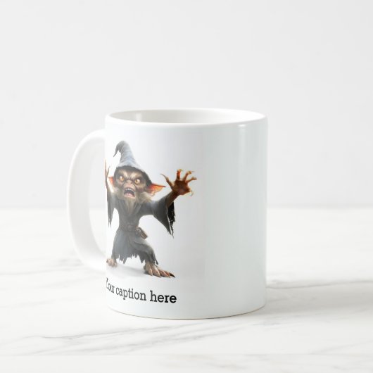 Sinister Goblin Wizard Summoner Kaffeetasse (Vorderseite Links)
