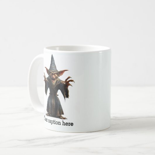 Sinister Goblin Wizard Summoner Kaffeetasse (Vorderseite Links)