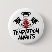 Sinister-Gothic-Dämonendesign - die Versuchung ste Button (Vorderseite)