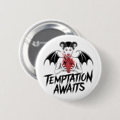 Sinister-Gothic-Dämonendesign - die Versuchung ste Button (Vorne & Hinten)
