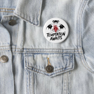 Sinister-Gothic-Dämonendesign - die Versuchung ste Button