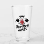 Sinister-Gothic-Dämonendesign - die Versuchung ste Glas (Vorderseite)