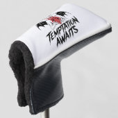Sinister-Gothic-Dämonendesign - die Versuchung ste Golf Headcover (3/4 Vorderseite)
