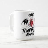 Sinister-Gothic-Dämonendesign - die Versuchung ste Kaffeetasse (Vorderseite Links)