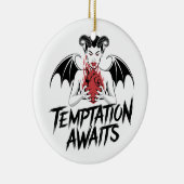 Sinister-Gothic-Dämonendesign - die Versuchung ste Keramik Ornament (Rechts)