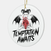 Sinister-Gothic-Dämonendesign - die Versuchung ste Keramik Ornament (Links)