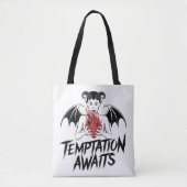 Sinister-Gothic-Dämonendesign - die Versuchung ste Tasche (Vorderseite)