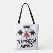 Sinister-Gothic-Dämonendesign - die Versuchung ste Tasche (Rückseite)