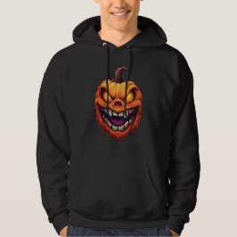 Sinister Grinning Pumpkin Head Hoodie