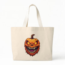 Sinister Grinning Pumpkin Head