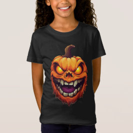 Sinister Grinning Pumpkin Head T-Shirt