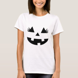Sinister Halloween Pumpkin Gesichtsdesign mit dem T-Shirt
