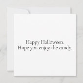 Sinister Halloween Spuk House Karte (Rückseite)