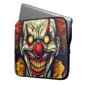 Sinister Karneval Clown Illustration Art Laptopschutzhülle (Vorderseite Links)
