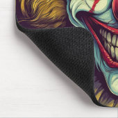 Sinister Karneval Clown Illustration Art Mousepad (Ecke)