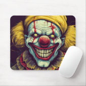 Sinister Karneval Clown Illustration Art Mousepad (Mit Mouse)