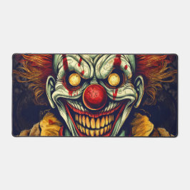 Sinister Karneval Clown Illustration Art Schreibtischunterlage