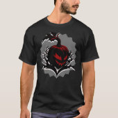Sinister Pumpkin Spooky Custom T-Shirt (Vorderseite)