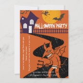 Sinister Soiree: Einladung des bösen Halloween-Par (Vorderseite)