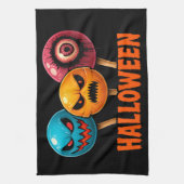 Sinister Süßigkeiten Halloween Geschirrtuch (Vertikal)