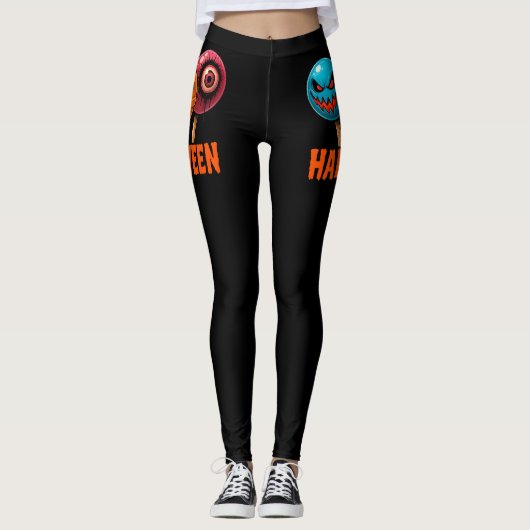 Sinister Süßigkeiten Halloween Leggings (Vorderseite)
