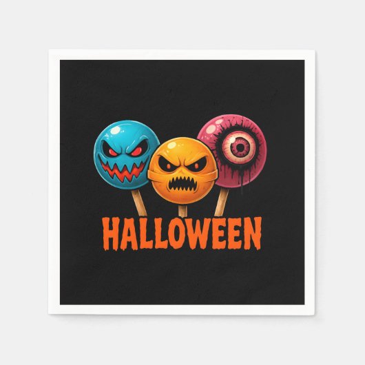 Sinister Süßigkeiten Halloween Serviette (Vorderseite)