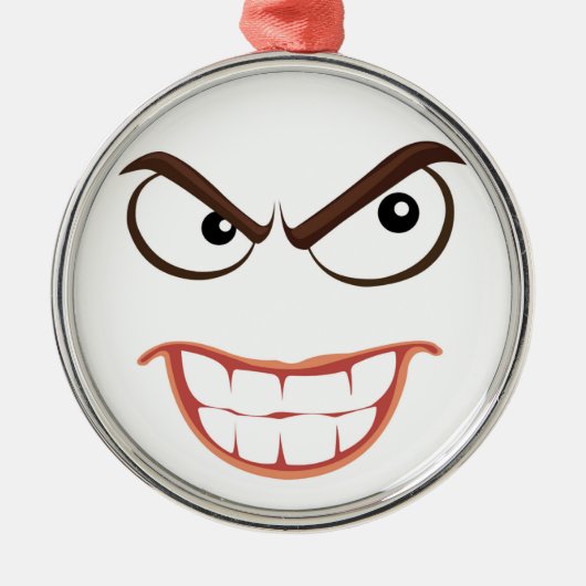 SINISTERGESICHT ORNAMENT AUS METALL (Vorne)
