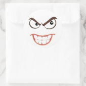 SINISTERGESICHT RUNDER AUFKLEBER (Tasche)